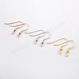 5 Pairs of Sterling Silver Earring Hooks, 925 Silver Ear Wire Findings, For Jewelry Making DIY Earrings Supplies PJ154