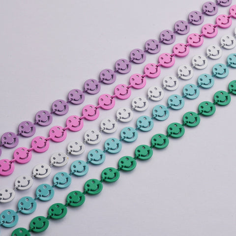 5m of Rainbow Smiling Face Chain PJ515