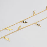 16 Feet Gold Plated Brass Lightning Chain, Skinny Chain, For Necklace Bracelet Jewelry Making, Wholesale Supply PJ510