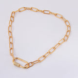 Big Chain Choker Necklace Summer Trend HD0351