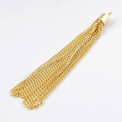 Wholesale Gold Plated Chain Tassel Jewelry Finding PJ017-G