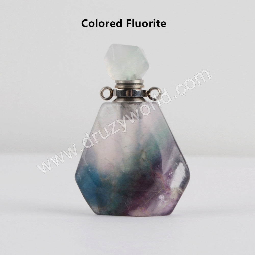 Gemstone Silver Perfume Bottle Connector (Really Can Hold Perfume)