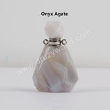 Gemstone Silver Perfume Bottle Connector (Really Can Hold Perfume)