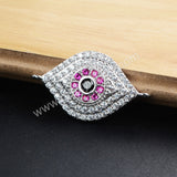 CZ Cubic Zirconia Evil Eye Connector WX119