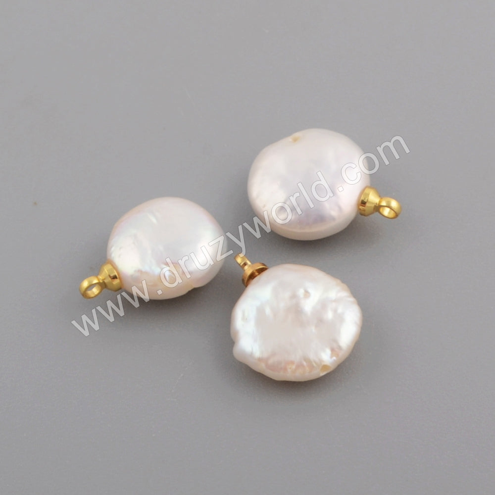 Gold Plated Star White Shell Pendant WX1112