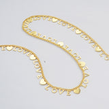 16 Feet Heart Gold Plated Brass LOVE Letter Chain, For Necklace Bracelet Jewelry Making, Wholesale Supply PJ512