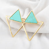 Triangle Dual Purpose Stud Earrings WX223