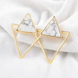 Triangle Dual Purpose Stud Earrings WX223