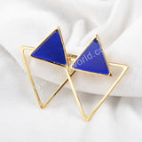 Triangle Dual Purpose Stud Earrings WX223