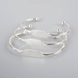 Short Blank Bangle Setting, Gold/Silver/Rose Gold Plated Brass Cuff Bracelets, For Jewelry Making, Wholesale Supply PJ068