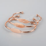 Short Blank Bangle Setting, Gold/Silver/Rose Gold Plated Brass Cuff Bracelets, For Jewelry Making, Wholesale Supply PJ068