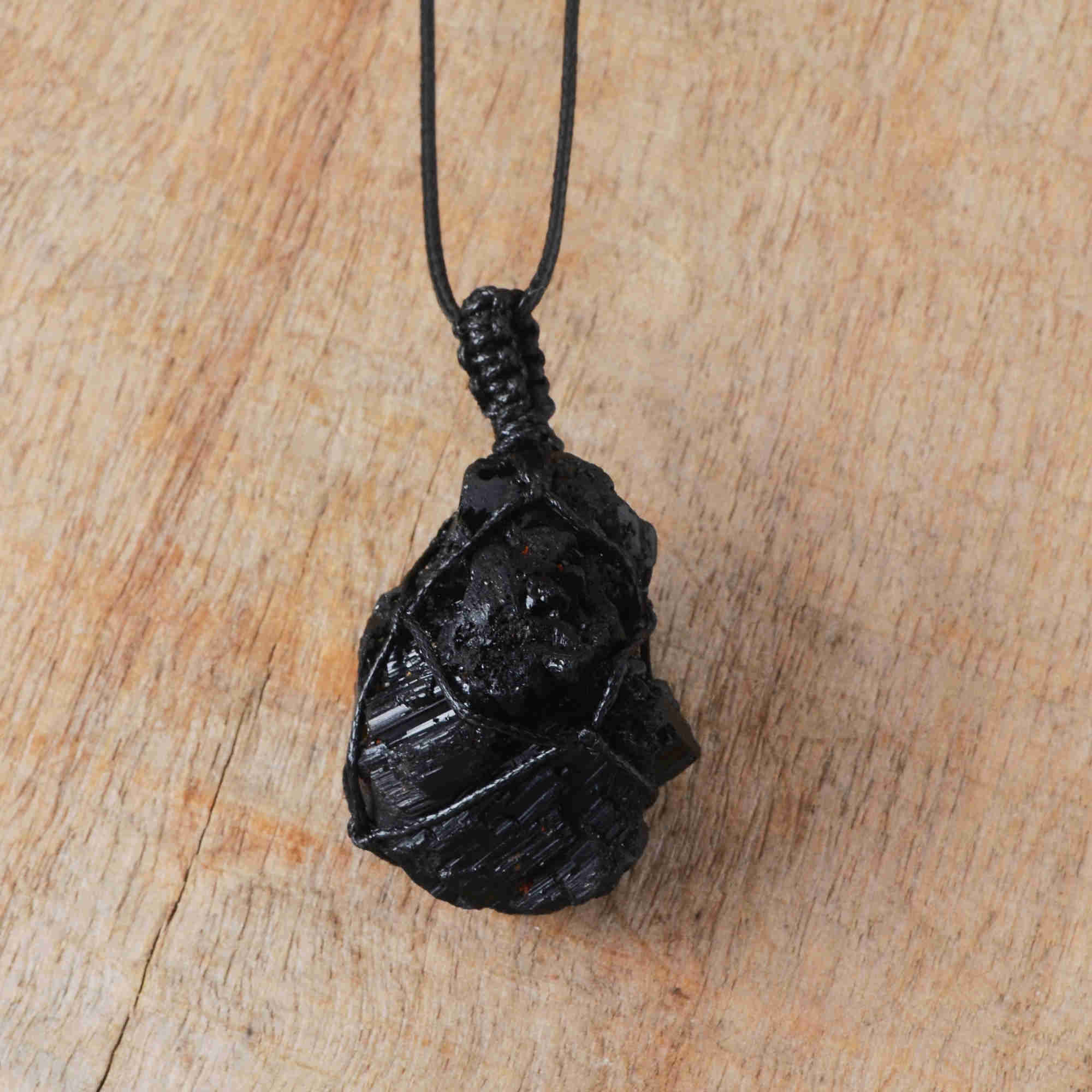 black obsidian necklace, wrap necklace, handmade necklace, healing crystal stone necklace, gemstone jewelry, wholesale supply