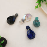 Silver Natural Stone Healing Perfume Bottle Connector Necklace S2068