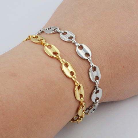 Wholesale Gold Plated Metal Slice Finished Bracelet PJ413-G