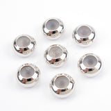 50 pcs Wholesale Slider Clasps Round Beads With Rubber PJ086