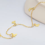 16 Feet Gold Plated Brass CZ Butterfly Chains, For Bracelet Necklace Jewelry Making, Chain Findings PJ511