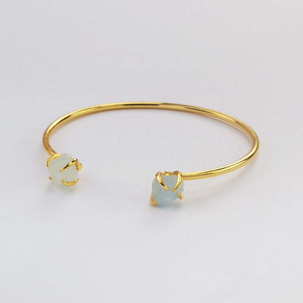 aquamarine bracelet aquamarine jewelry aquamarine cuff