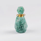 Gemstone Gold Perfume Bottle Necklace Connector  (Really Can Hold Perfume)  WX1170