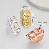 Wholesale Gold Plated Brass Ring Settings, Blank Fits 10mm Round Stones, Open Band Ring Findings, For Jewelry Making PJ029-New