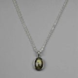 Oval Silver Bezel Briolette Gemstone Pendant Natural Labradorite Moonstone Copper Turquoise Oval Healing Crystal Pendants ZS0475