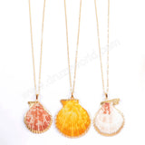 Gold Plated Rainbow Scallops Pendant G1696