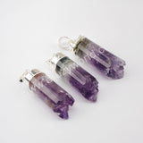 Natural Amethyst Pendant Gold Plated WX1505