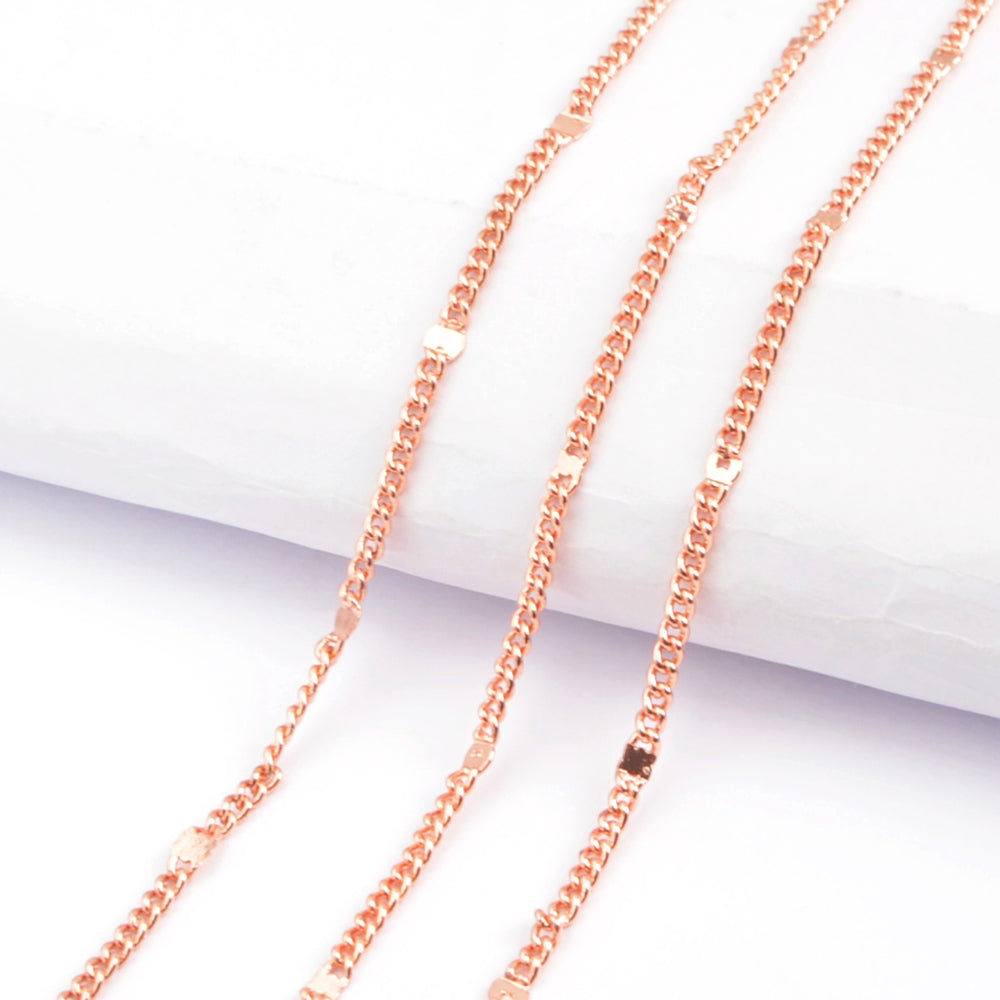 10 Pcs Gold Plated 1mm Thin Connector Chain Necklace, Jewelry Finding PJ262