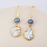 Natural Pearl Earrings Fashion Earrings For Women Gold Plated HD0189