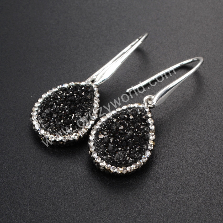 Black Crystal Earrings