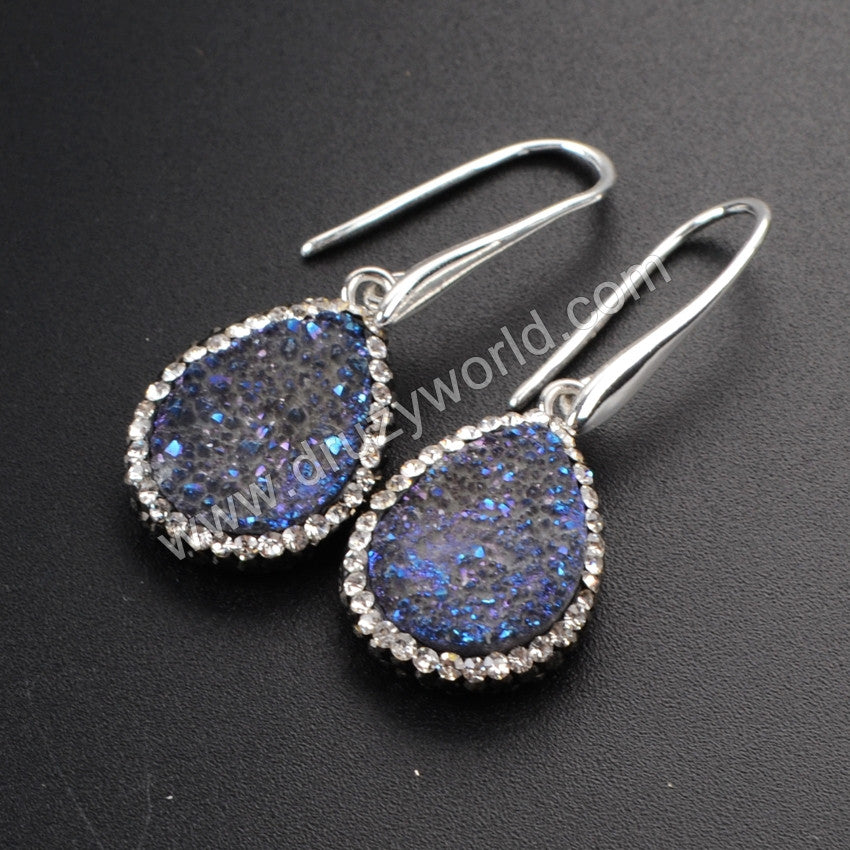 Blue Crystal Earrings