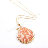 Gold Plated Rainbow Scallops Pendant G1696