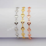 Gold Plated Round Slice Bracelet PJ414