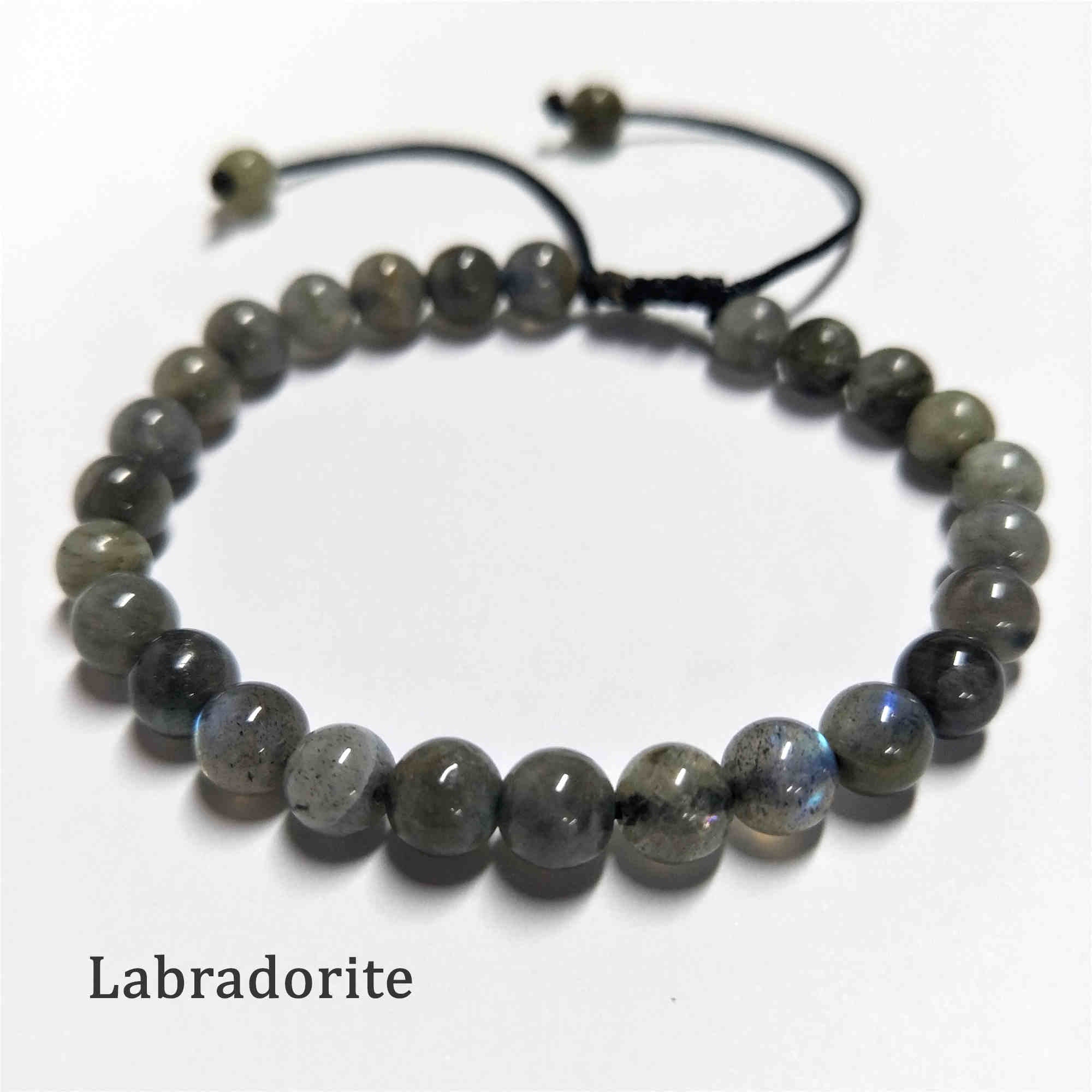 labradorite beads bracelet