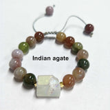 10mm Round Green Aventurine Tiger Eye Agate Bracelet AL206