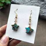 Star Hoop Tiffany Turquoise Earrings ED001-E