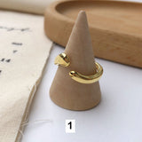 Gold Plated Open Adjustable Ring AL362