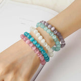 Cats-Eys Stone 8mm Bead Yoga Bracelet AL275