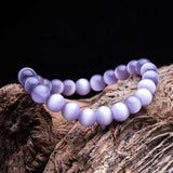 Cats-Eys Stone 8mm Bead Yoga Bracelet AL275