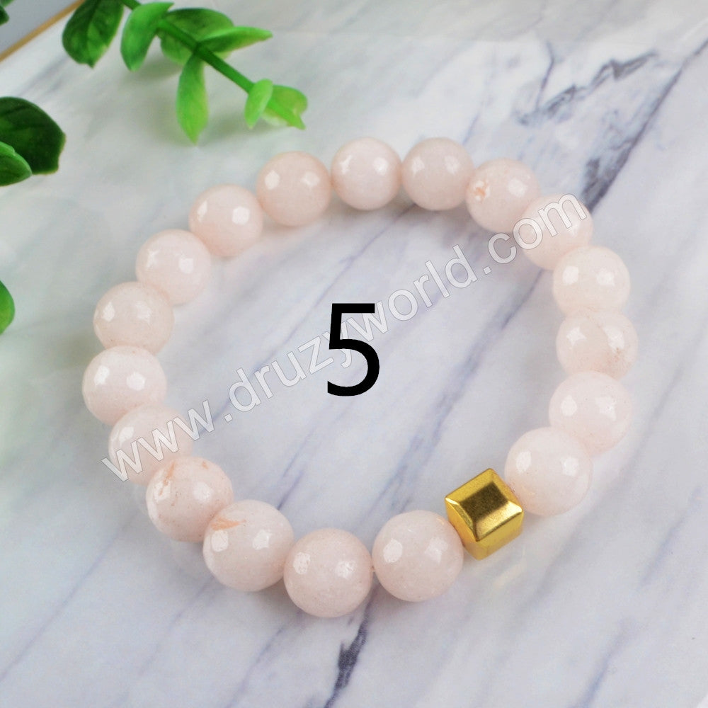 Natural Multi-kind Stones Beads Stretch Bracelet Energy Bracelet HD0123