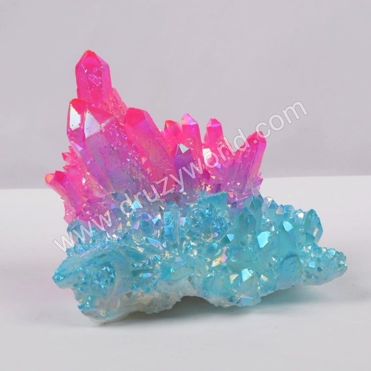 5pieces/lot,Hot pink+blue Crystal Cluster