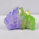 5pieces/lot,Green+purple Crystal Cluster