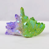 5pieces/lot,Green+purple Crystal Cluster