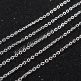 Copper Finished Chain Necklace Finding Golden Flat Cable Chain Losbter Clasp PJ001-14-G