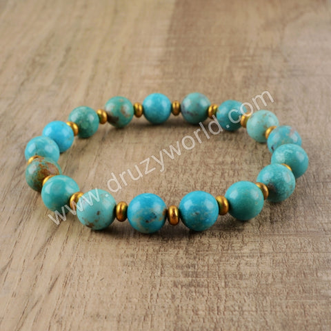 Natural Turquoise Stones Beads Bracelet Boho Vintage Bracelet HD0134