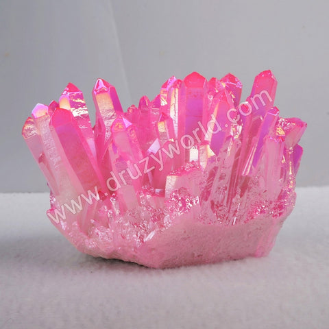 5pieces/lot,Hot pink Crystal Cluster