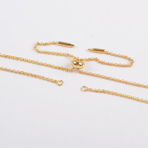 Gold Adjustable Chain Bracelet PJ290
