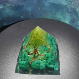 Green Lift Tree Crystal Organ Pyramid AL250