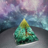 Green Lift Tree Crystal Organ Pyramid AL250