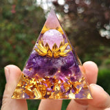 Amethyst Rose Quartz Organ Pyramid AL256