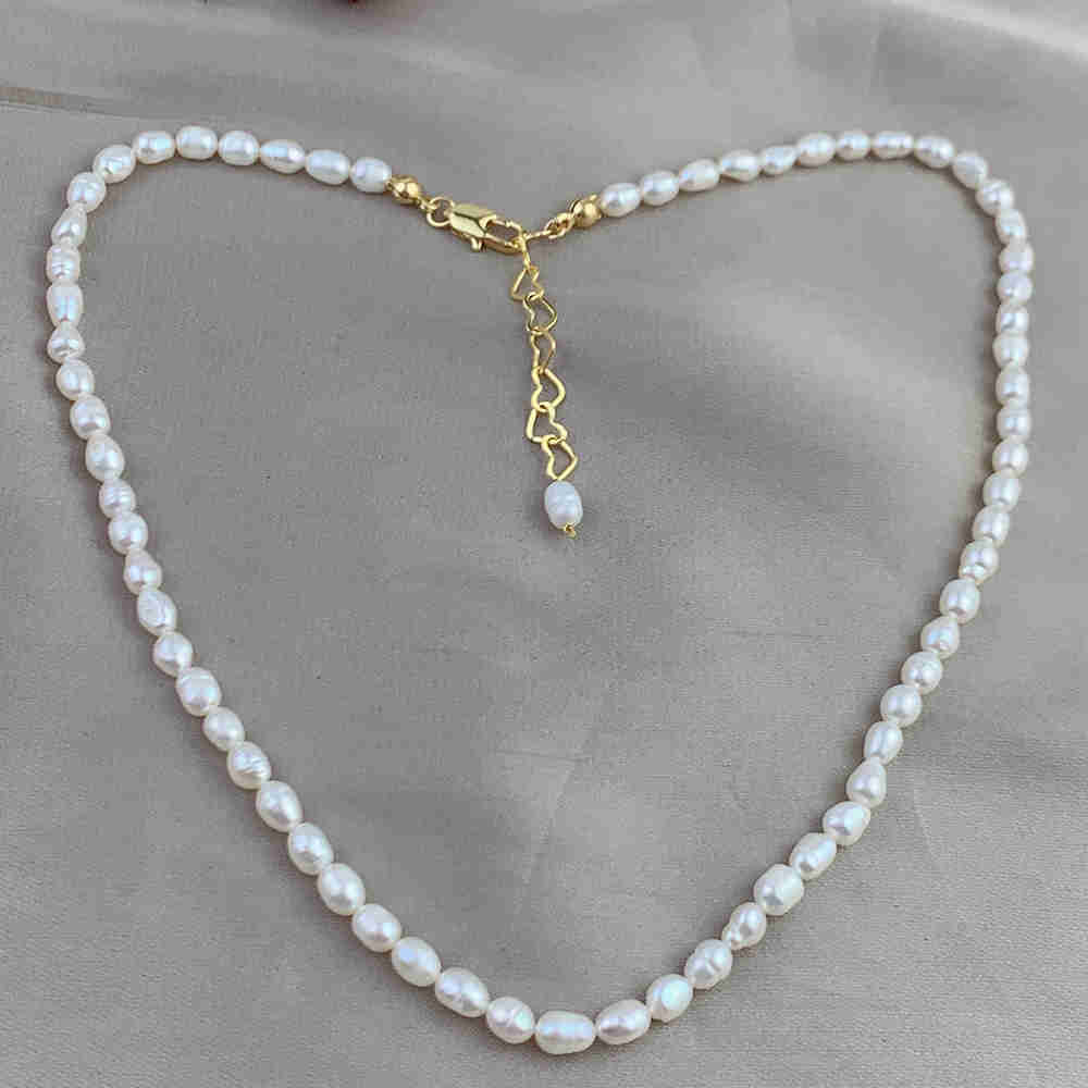 Natural Freshwater Pearl Choker Necklace Bracelet Set AL342